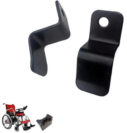 DeaHea 2 Pack Electric Wheelchairs Battery Mounting Bracket Replacement Mount Plate Hanger for Motorized Wheelchair Foldable Power Wheelchairs 24V 12Ah Lithium Battery Mobility Scooter