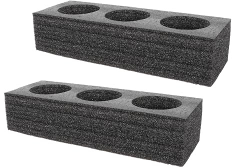 WRITWAA Organizador de Portavasos de Espuma para Café y Té, Soporte para Bebidas 29,50 X 10,00 X 6,50 CM, Adecuado para Camping y Coche, Portavasos Portátil para Llevar Reutilizable