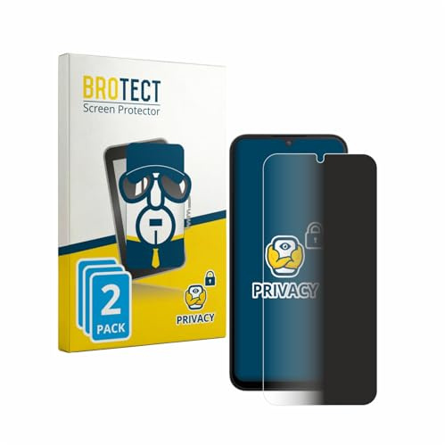 BROTECT Blickschutzfolie für Xiaomi Redmi A7 Pro | 2 Stück Anti-Spy Displayschutz Made in Germany Smartphones und Handys Privacy Screen Protector Blaulichtfilter Klare Folie