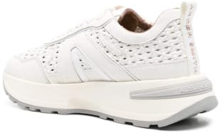 ALEXANDER SMITH Liverpool Sneakers Donna Total White in Pelle con Suola Chunky 45 mm