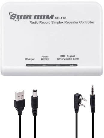 Mcbazel Surecom SR-112 Cross Band Radio Simplex Repeater Controller mit K-Stecker 46-K Kabel für Kenwood PUXING WOUXUN QUANSHENG