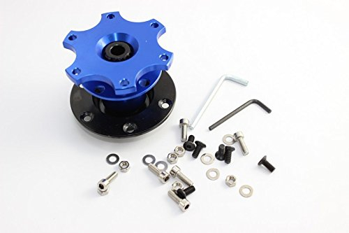 streetandtrack Snap Off Quick Release Lenkrad Schnellverschluss Momo Sparco OMP Sportlenkrad-Blau