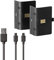 Snakebyte Xbox One Battery Kit - Schwarz - 2 Wiederaufladbare Controller Akkus (800mAh), Kompatibel Mit Twin Charge X und Allen Gamepads, Inkl. 2 M Micro USB-Y-Ladekabel [Video Game]