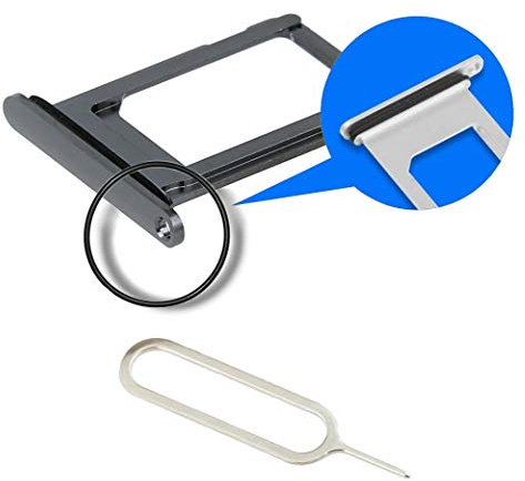 MMOBIEL Bandeja de Tarjeta SIM Compatible con iPhone XR - 6.1 Pulgadas - 2018 - Soporte de la Ranura - Incluye Junta de Goma y Pin - Negro