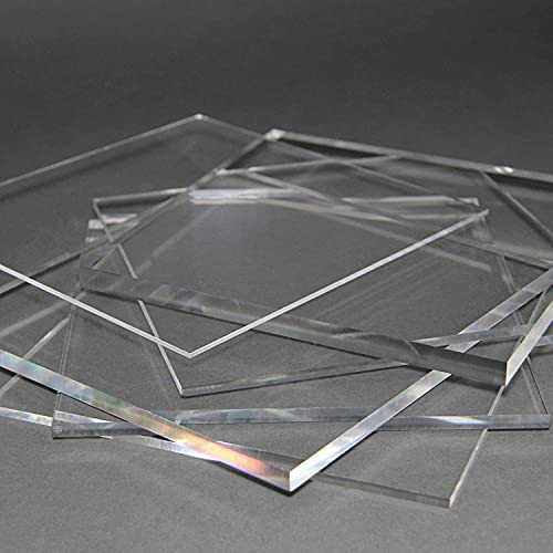 nattmann Acrylglas Zuschnitt PLEXIGLAS® Zuschnitt 10-25 mm Platte/Scheibe klar/transparent (10 mm, 300 x 300 mm) - nach Maß/Wunschmaß möglich
