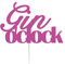 LissieLou Gin O'Clock Cake Topper Cake Topper Glitter Card Hot Pink Made in the UK…