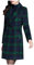 Manteau Femme Hiver Grand Taille Long Elegant Trench Coat A Carreaux Slim Fit Manche Longues Mode Pas Cher Veste Coupe Vent