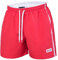 Mount Swiss Männer Badehose Dario mit seitlichen Taschen Gesäßtasche I Modische Herren Shorts Schwimmen Freizeit Wassersport I Badeshorts in der Farbe Rot, Größe 4XL