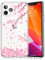ZQ-Link Clear Case with Floral Pattern Design for iPhone 11 Pro Max 6.5 Inch 2019, Raised Edges Hard PC Back + Soft TPU Bumper Protective Phone Cover for iPhone 11 Pro Max - White Daisy