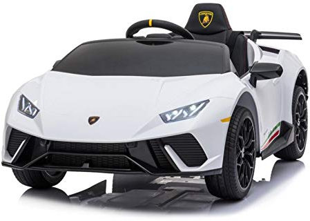 Indalchess Huracán LP640 Performance, 12V, Blanc, Télécommande Parental RC 2,4 GHz, EVA, AC-S308WT