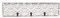 Chic Antique Garderobe Garderobenleiste Haken Garderobenhaken mit Dekor und Haken Shabby Chic Antik weiß L51x12cm