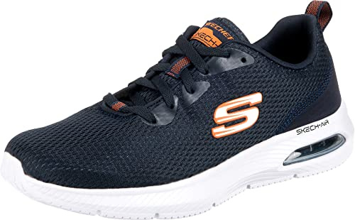 Skechers Herren Low-Top Sneaker DYNA-AIR Pelland, Männer Sneakers,straßenschuhe,Strassenschuhe,Sportschuhe,Freizeitschuhe,Blau NVY,47.5 EU