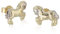 NKlaus Paar Ohrstecker laufendes Pferd 585 Gelb Gold 14 Karat Bicolor 11,3mm glänzende Ohrringe 5275