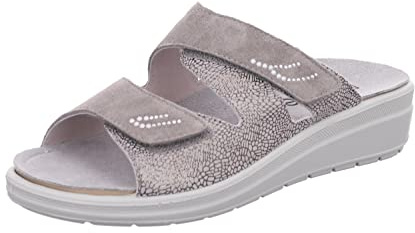 Rohde RIVELLA Damen, Frauen, Pantoletten, Slipper,Slides,Sandalen,Sommerschuhe,Freizeitschuhe,Slipper,Slides,Slip-ons,Graphit,41 EU