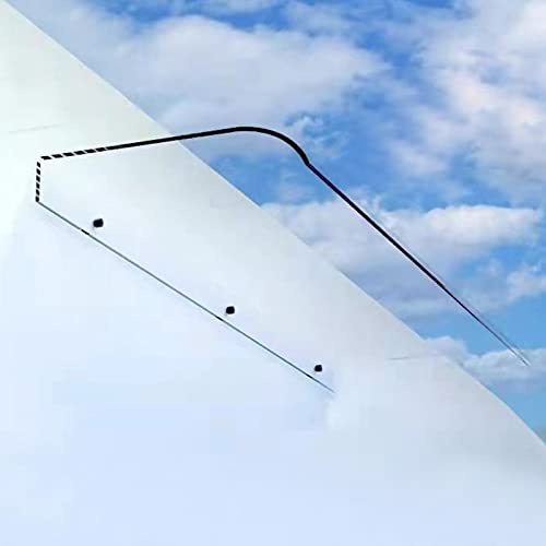 Türüberdachung Außenüberdachung,Transparent Polycarbonat Pultvordach,Terrassenüberdachung,Fenster Regenschutz Haustürdach,Türvordach Pultbogenvordach,Garten Vordach für Haustür (50x90cm/20x35)
