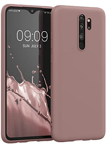 kwmobile Hülle kompatibel mit Xiaomi Redmi Note 8 Pro Hülle - weiches TPU Silikon Case - Cover geeignet für kabelloses Laden - Nude Lilac