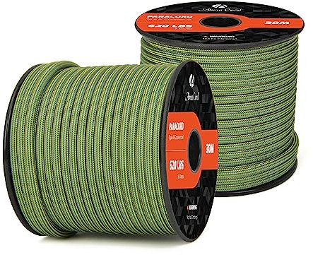 Abma Cord Paracord 620 lbs 4mm 9 Kern-Strängen 100% Nylon 30M - King Tut