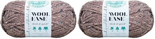 Lion Brand Yarn Company 1-Piece Wool-Ease Thick and Quick, Barley (Pack of 2)