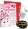 DPKOW Saint-Valentin Cadeau pour Femme Homme, Sculptée Naturelle Galet Je t'aime Porte-Clés Carte pour Saint Valentin Cadeau Couple Amoureux Cadeau Noël Anniversaire Femme Copine Cadeau Je t'aime