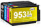 Jagute 953XL 953 XL Multipack Druckerpatronen Kompatibel für HP 953XL Patronen 953 Multipack Kompatibel für HP Officejet Pro 7740 7720 8710 8210 8720 7730 8218 8715 8718 8725 Drucker(4-Mutipack)