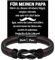Coldbling Weihnachtsgeschenke für Papa - Bester Papa Armband Geschenk Weihnachten Vatertag Geburtstag Vater Armbänder Geschenke Herren Männer Lederarmband Vatertagsgeschenk für Papa