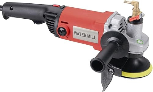 Nass-Steinschleifer Schleifmaschine NaßPolierer Mit 6 Polierscheiben Satz 1400w,FüR Marmor Zementfliese Granit Terrazzo