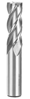 1pc 4 flauti-HSS Frese ad alta precisione HSS Metallo CutterTeeth Strumento di fresatura in alluminio Chiave Seater Router Bit(4mm-65L)
