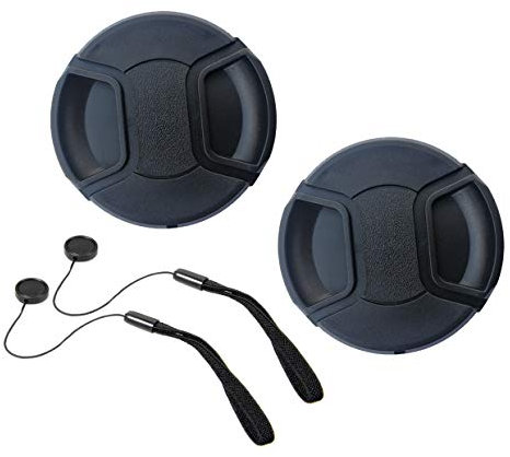 Capuchon d'objectif 62 mm for Nikon AF-S VR Micro-NIKKOR 105 mm f/2.8G If-Ed, AF (Pas for AF-P) 70-300 mm f/4-5.6G, Sony FE 90 mm f/2.8 Macro G OSS (SEL90M28G) [Lot de 2]