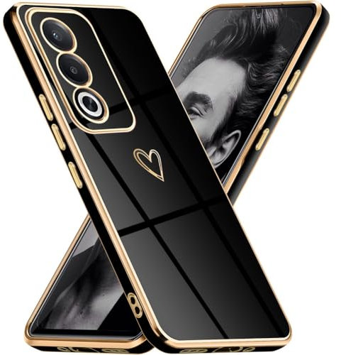 Mkej Cover per OPPO A80 5G, Custodia con Protezione Fotocamera, Cover Ultra Sottile ed Elegante in Silicone TPU, Placcatura Phnom Penh Design Antiurto Case