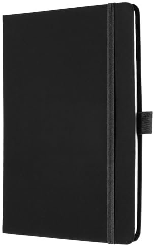 Kyrio Notebook A5, Journal Notebook Hardcover Notepad, 80 GSM, Black Notebook A5, Note Book for Writing and Note-Taking