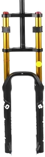 WANGSHAOWEI Fahrrad Gabel 26 * 4,0 fett Reifen Gabeln Doppel Strand Bike Fett Reifen Fahrrad Luftfederung 135MM Stoßdämpfer 180mm Reise Fahrradgabeln(34MM Rebound Adjust)