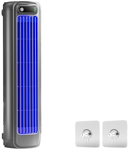 Migilife Cooling ace, recargable a 3 velocidades, aire acondicionado de ventilador portátil de escritorio, recargado por usb, ventilador torre de escritorio en oficina, dormitorio, cocina (Negro)