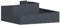 vidaXL Pots & Jardinières Anthracite Plastique Grand Jardinère métal