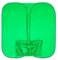 Fondo de la silla de pantalla verde - Panel de poliéster 103x102cm de doble cara plegable | Resistente al pliegue para transmisión/videollamadas | Adjuntar a cualquier silla (40.5x40.1in, llevados