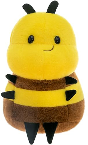 Xiyocadt Biene Kuscheltier, Niedliches Weiches Biene Plüschtier, Hummel Plüsch Puppe, Insekt Kinderspielzeug Wohnzimmer Deko & Geschenk (25 cm)