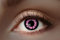 Eyecatcher 84027541-476 - Farbige UV-Kontaktlinsen, 1 Paar, für 12 Monate, Pink leuchtend, Karneval, Fasching, Halloween