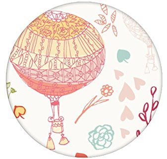 Türkis rosa, Nostalgische Tapete Im Traumland mit Heißluftballons passt zu Farrow and Ball Farben, sommer Nostalgie GMM Vliestapete für schöne Räume (H: 2,6m B: 46,5cm)