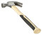 Relaxdays 2 x Zimmermannshammer, amerikanischer Klauenhammer, ergonomisch, Fiberglasstiel, Stahlkopf, Hammer 33 cm, beige/Silber