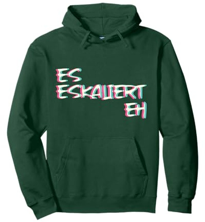 Es Eskaliert Eh Techno Trippy EDM Festival Hardcore Hardtekk Pullover Hoodie