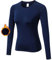 Sillictor Thermal Base Layer Womens Wicking Ski Base Layers with Thumb Hole Long Sleeve Running Top for Sports Gym Hiking Cycling Women Compression Tops High Wicking Breathable Warm 5021 Navy M