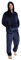 CityComfort Mens Pyjamas Set, Warm Fleece Pyjamas for Men with Fluffy Hoodie (Navy, M)