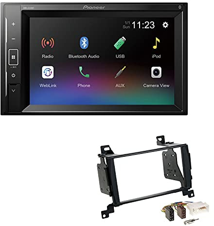 Pioneer DMH-A240BT 2-DIN Autoradio Bluetooth USB passend für Hyundai Santa Fe II 2007-2012 schwarz