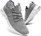 QIJGS Turnschuhe Sneaker Damen Freizeitschuhe Sportschuhe Laufschuhe Fitness Straßenlaufschuhe Trainer Outdoor Sneakers Tennis Gym Walkingschuhe Jogging Schuhe Grau 40