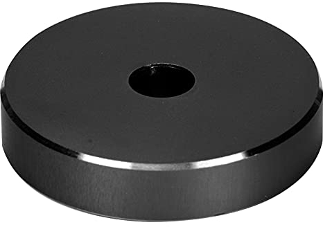 Adaptador de Aluminio de 45 RPM, Adaptador de Disco de Vinilo de 7 Pulgadas, Adaptador de Abrazadera de Vinilo para Tocadiscos de 45 RPM, para la Mayoría de los Discos de Agujeros Grandes(Negro)
