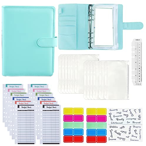 Kostenbudgetb?gen, Etikettenaufkleber und Regel,30 pcs A6 Budget Binder£¬Geldumschl?ge f¨¹r die Budgetierung