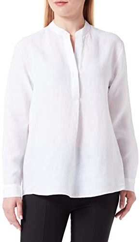 Seidensticker Damen Bluse - Fashion Bluse - Schlupfbluse - Regular Fit – Stehkragen - Langarm – 100% Leinen