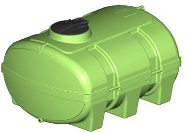 Speidel Löschwasser Fass 2000 Liter grün mit KTW Trinkwasser Zulassung aus UV- und witterungsbeständigem Material