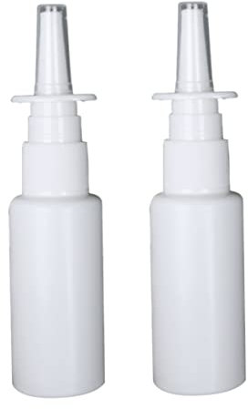 Liummrcy..Bottiglie spray nasali da 30 ml di plastica vuota Riemibile bomboletta per spruzzatore a naso a nebbia 2 pcs.