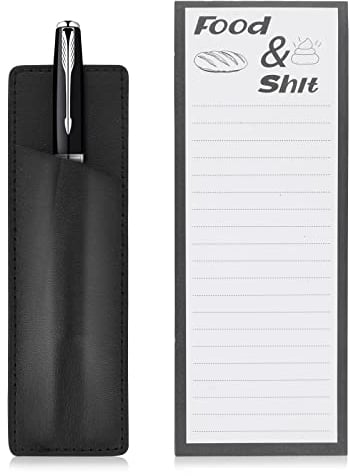 Abeillo Magnetic Shopping List Pads for Fridge, 50 Sheets Magnet Notepad Grocery List with 1 Piece Magnetic Pen Holder, Magnetic To Do List Notepads, Grocery List Pad and Memo Pads