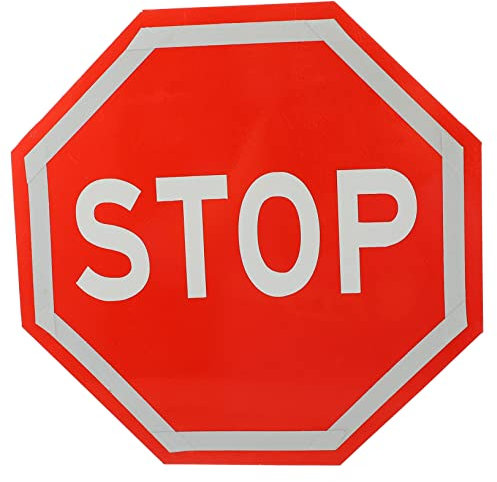 Abaodam Stop Ottagonale Riflettente Per Adatto Per Uso Ed Per Segnalazione Transito